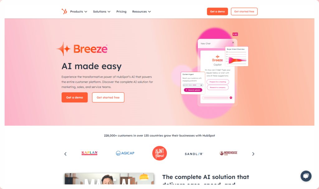 breeze-ai-by-hubspot-1024x608 AI and Automation in CRM Transforming Customer Relationships | BEAM Automation
