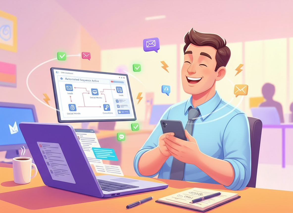 firefly_gemini-flash_generate-image-like-above-where-the-businessman-is-relaxing-smiling-whist-his-comp-123493 BEAM Automation | How to save time and cost using automation-working smarter, not harder. 