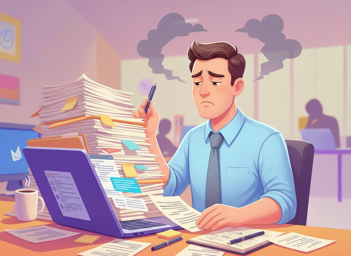 firefly_generate-image-like-above-were-the-same-business-man-is-sad-and-unhappy-struggling-to-123493 BEAM Automation | How to save time and cost using automation-working smarter, not harder. 